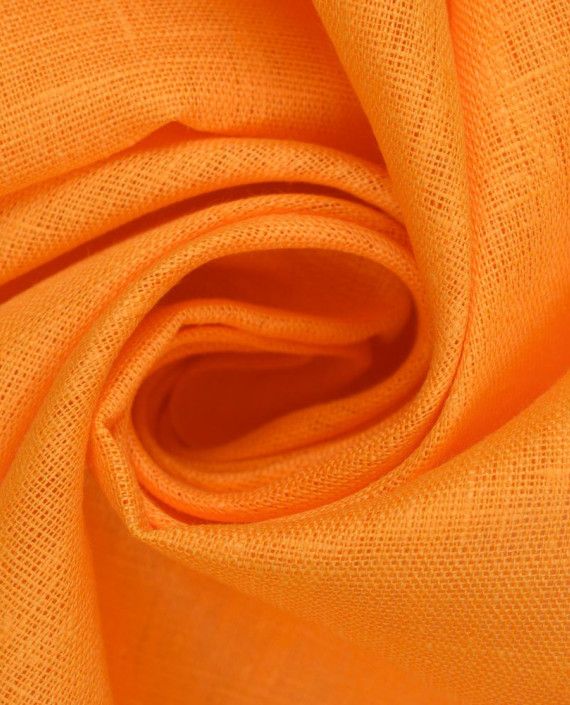 Лён костюмный 1015 цвет оранжевый картинка
