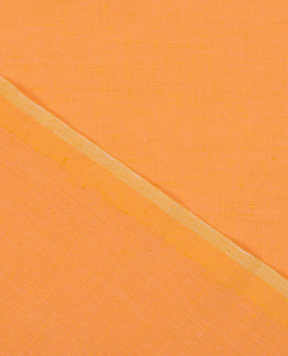 Лён рубашечный 0977 цвет оранжевый картинка 1
