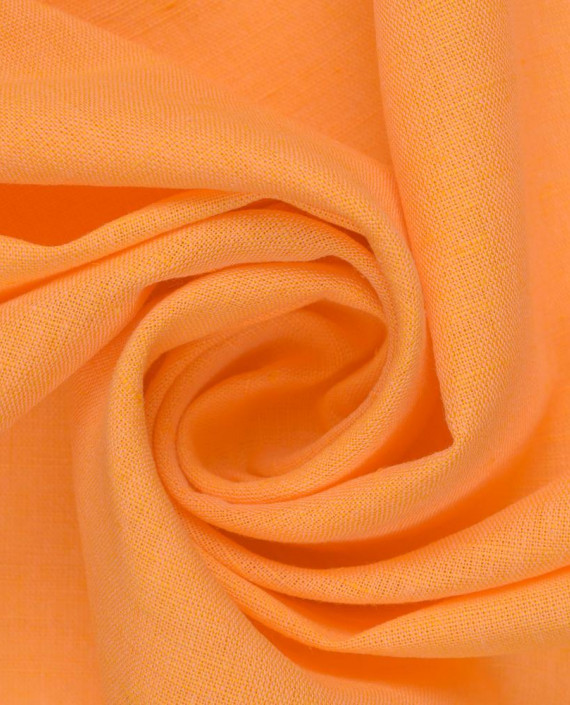 Последний отрез-1м  Лён рубашечный 10977 цвет оранжевый картинка