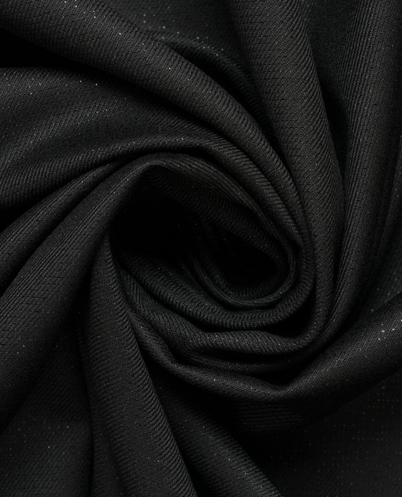Поливискоза костюмная с люрексом 1241 цвет черный картинка