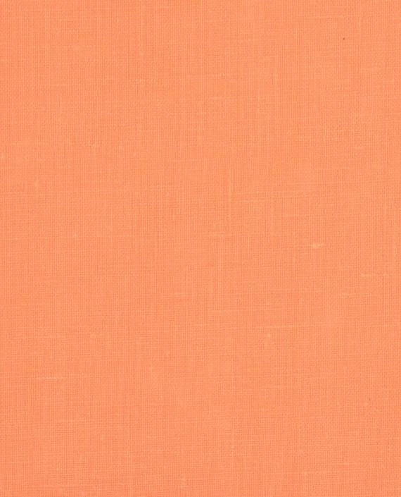 Лён рубашечный 1054 цвет оранжевый картинка 2
