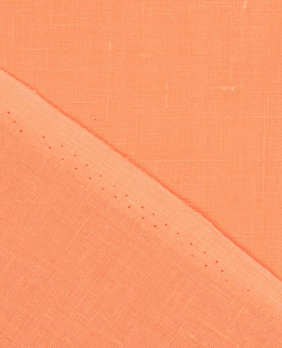 Лён рубашечный 1054 цвет оранжевый картинка 1