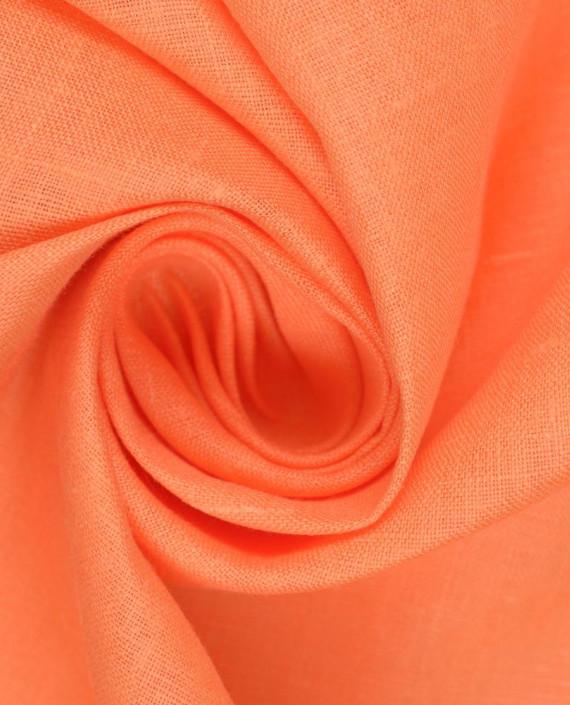Лён рубашечный 1054 цвет оранжевый картинка