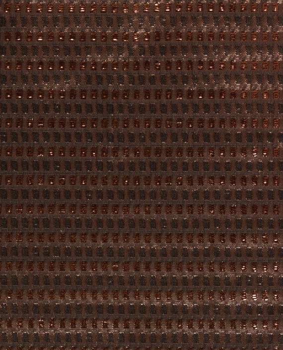 Ткань Парча 179 цвет коричневый картинка 2