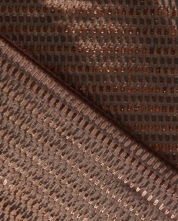 Ткань Парча 179 цвет коричневый картинка 1