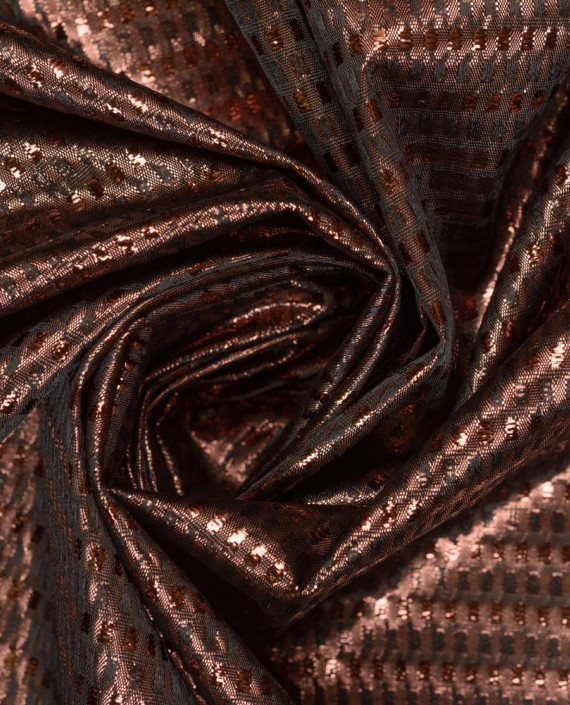Ткань Парча 179 цвет коричневый картинка