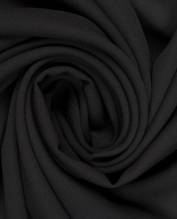 Креп плательный 0166 цвет черный картинка
