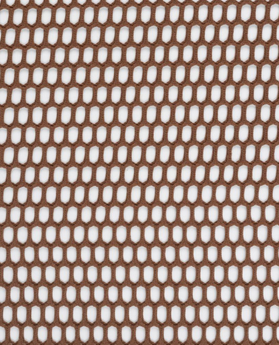 Ткань Неопрен Сетка 499 цвет коричневый картинка 2