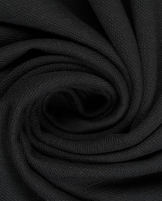 Трикотаж с начесом 3631 цвет черный картинка