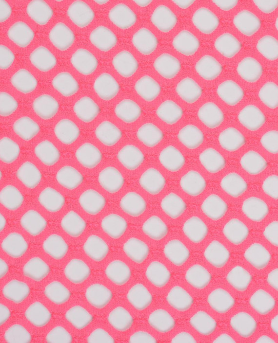 Сетка стрейч 498 цвет розовый картинка 2
