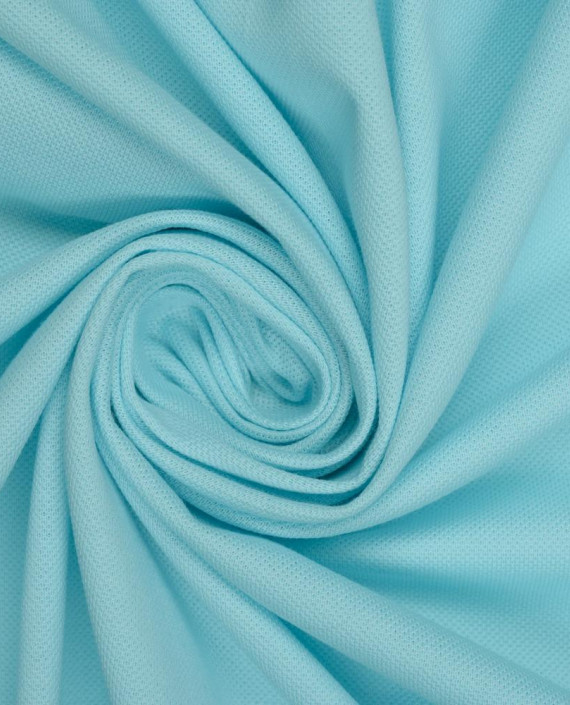 Ткань Трикотаж Пике 0960 цвет голубой картинка