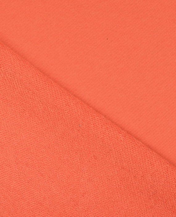Трикотаж Футер 2-х нитка петля 407 цвет оранжевый картинка 1