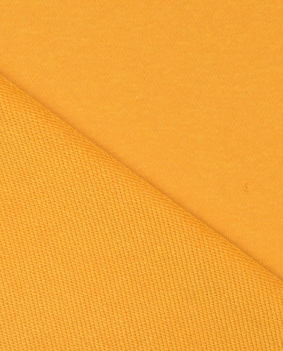 Трикотаж Футер 3-х нитка диагональ 419 цвет желтый картинка 1