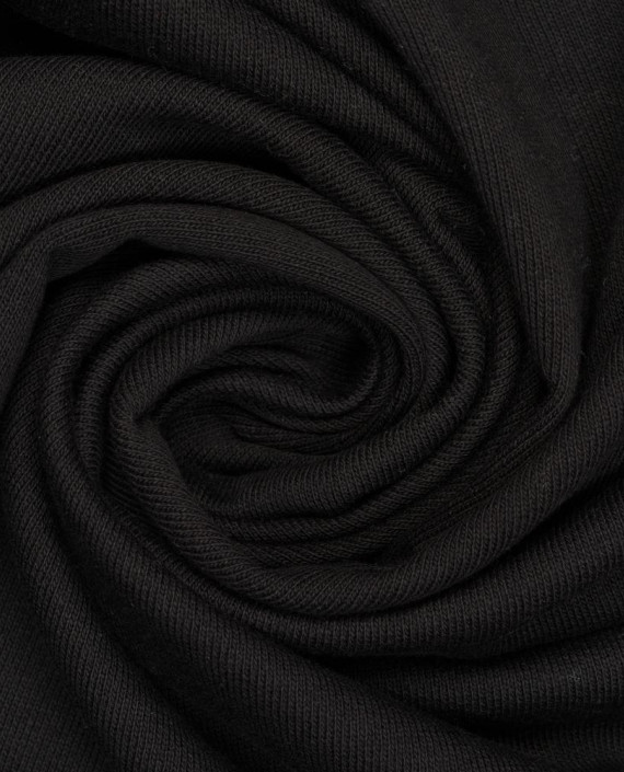 Трикотаж Футер 3-х нитка петля 426 цвет черный картинка