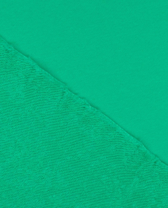 Трикотаж Футер 2-х нитка диагональ 403 цвет зеленый картинка 1