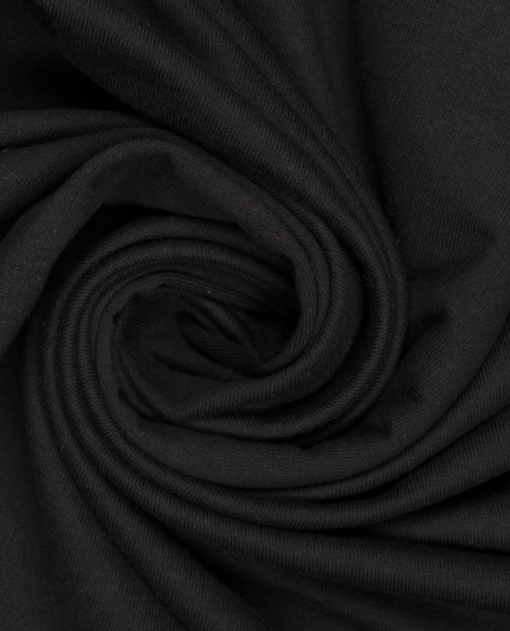 Трикотаж Футер 2-х нитка петля 411 цвет черный картинка
