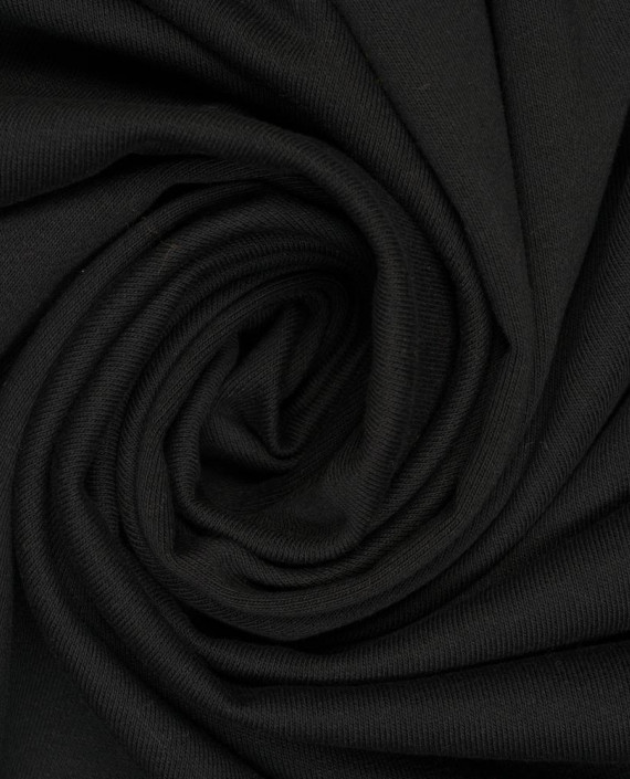 Трикотаж Футер 2-х нитка петля 412 цвет черный картинка