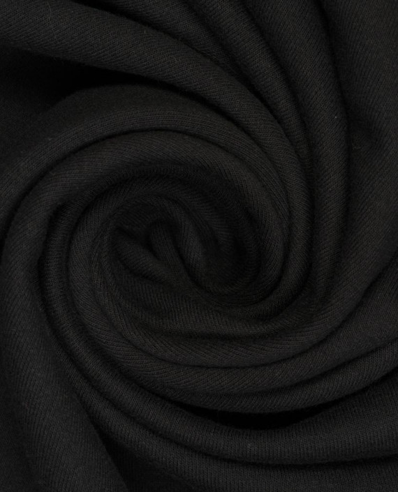 Трикотаж Футер 3-х нитка диагональ 425 цвет черный картинка
