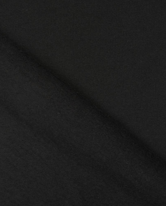 Трикотаж Футер 2-х нитка с начёсом 418 цвет черный картинка 1