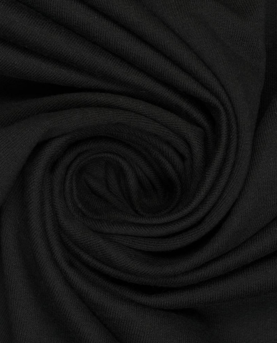 Трикотаж Футер 2-х нитка с начёсом 418 цвет черный картинка