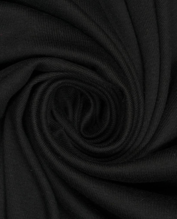 Трикотаж интерлок  385 цвет черный картинка