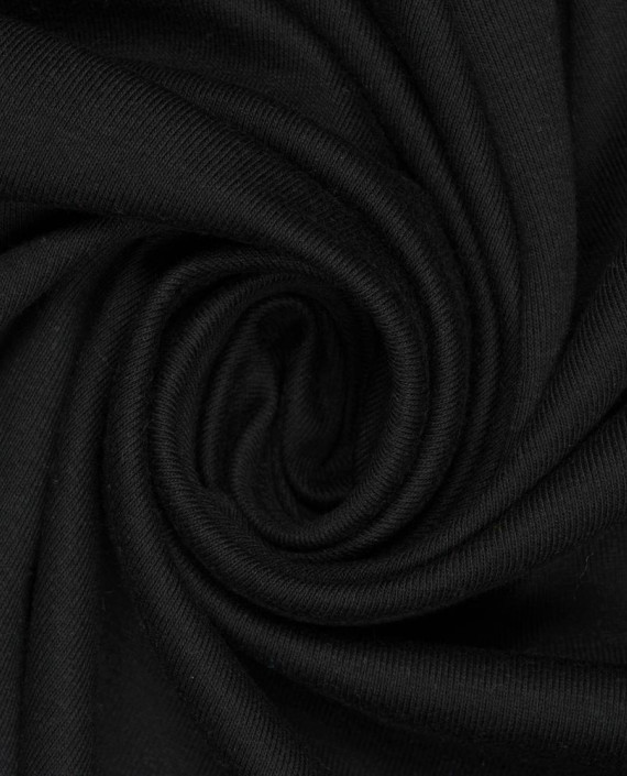 Трикотаж кашкорсе 382 цвет черный картинка