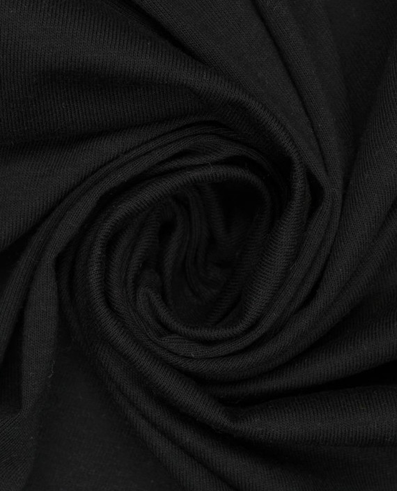 Трикотаж интерлок 376 цвет черный картинка
