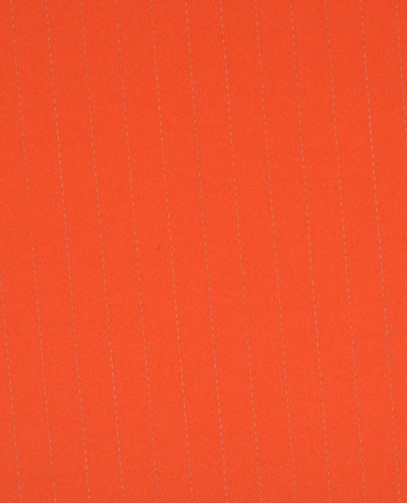 Хлопок костюмный 3650 цвет оранжевый полоска картинка 2