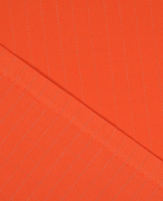 Хлопок костюмный 3650 цвет оранжевый полоска картинка 1