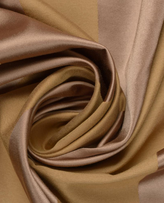 Портьерная ткань 070 цвет коричневый полоска картинка 3