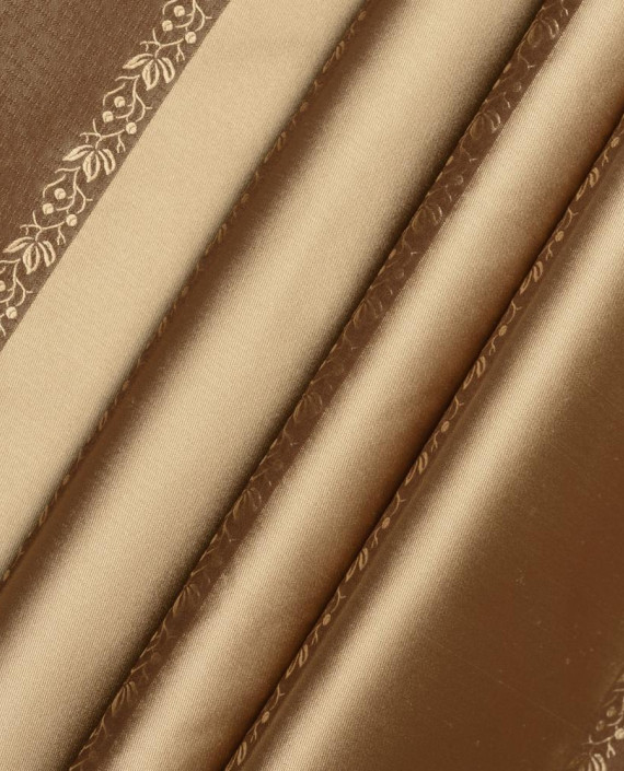 Портьерная ткань 073 цвет коричневый полоска картинка