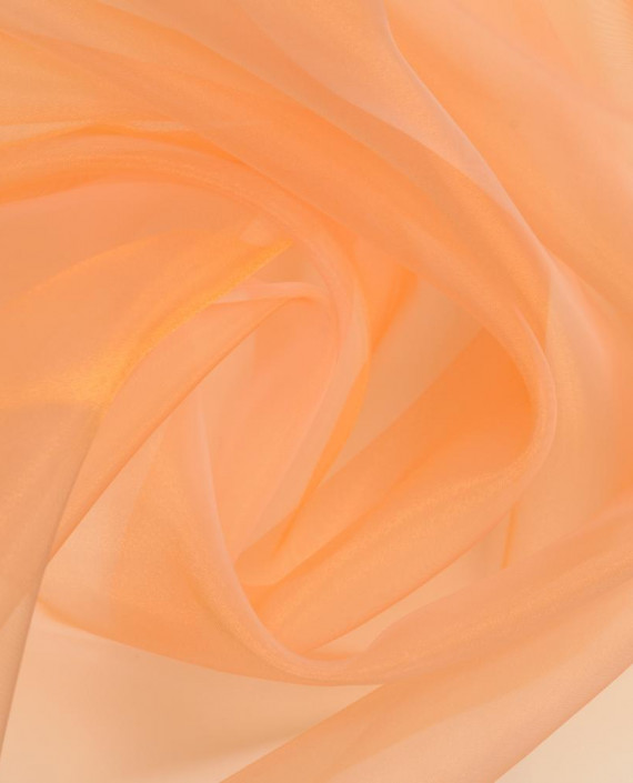 Тюль (органза) 107 цвет оранжевый картинка
