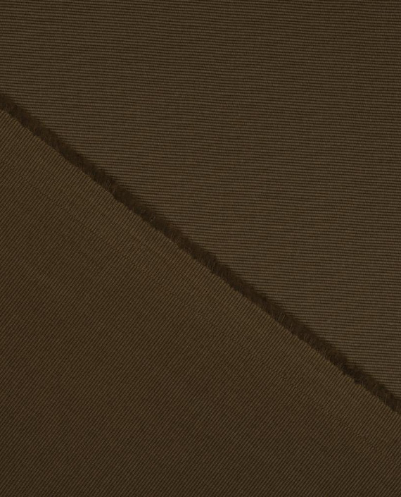 Хлопок костюмный 3727 цвет коричневый в полоску картинка 1