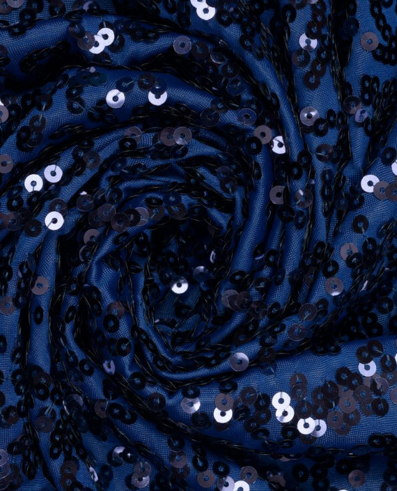 Трикотаж с пайетками 3786 цвет синий картинка
