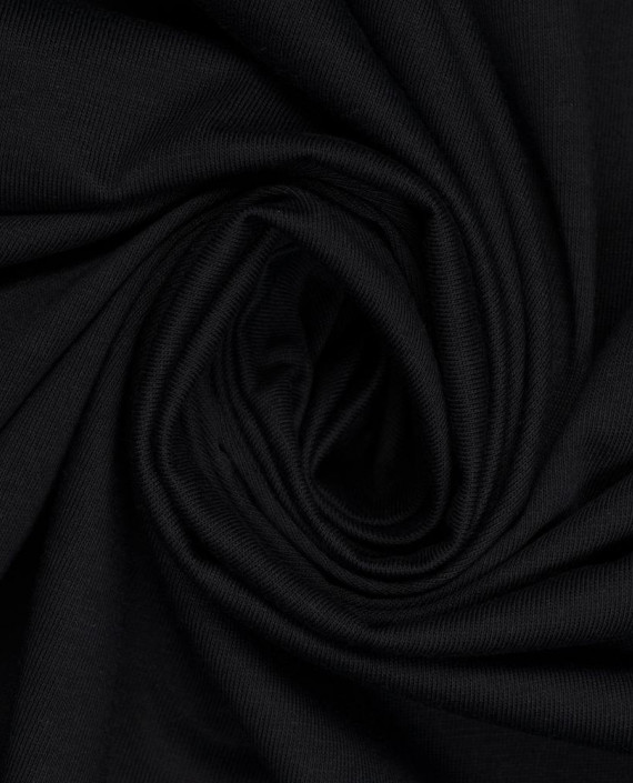 Трикотаж кулирка 3780 цвет черный картинка