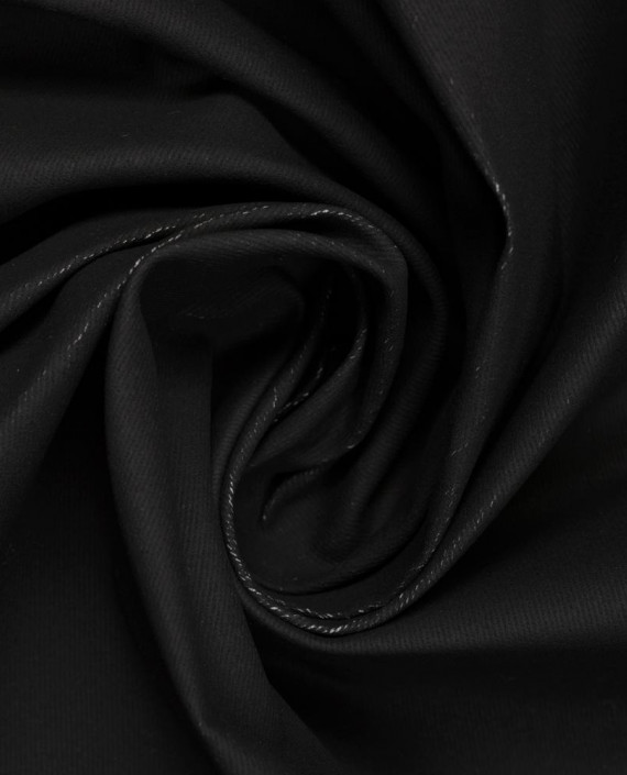 Ткань курточная хлопковая 1202 цвет черный картинка