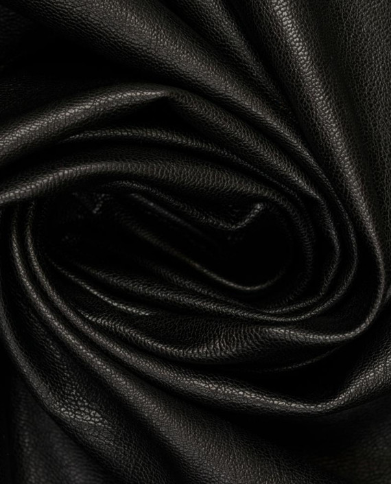 Искусственная кожа на замше 529 цвет черный картинка