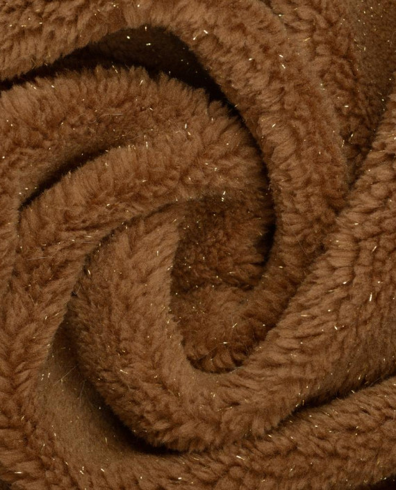 Искусственный мех с люрексом 0427 цвет коричневый картинка
