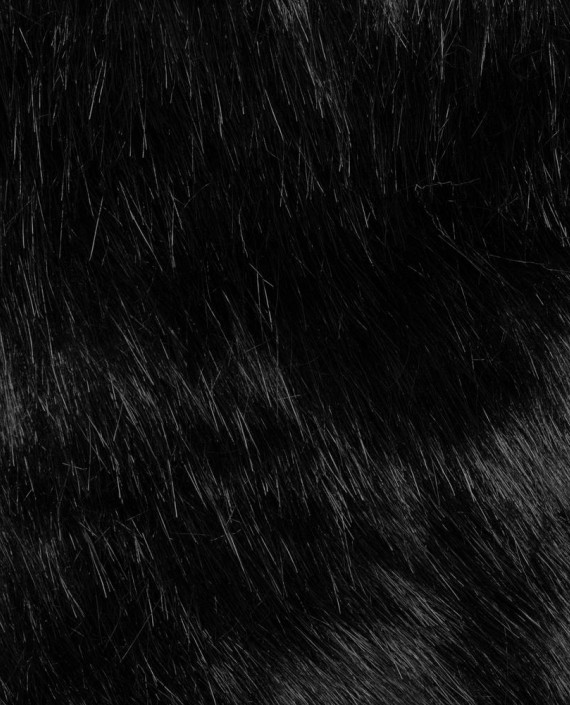 Искусственный мех 0421 цвет черный картинка 2