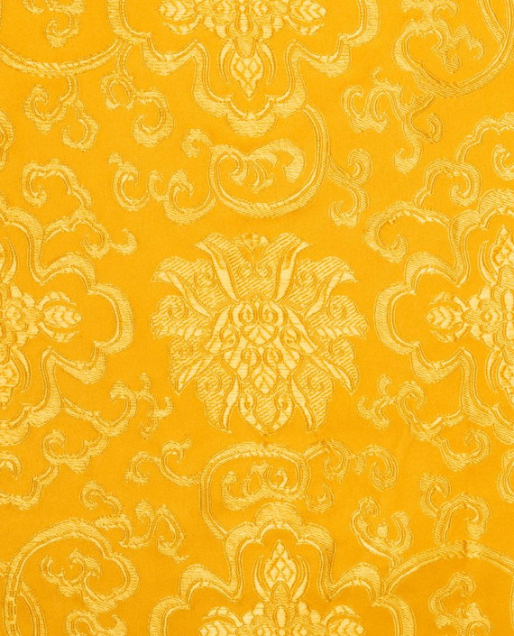 Ткань Китайский Шелк 0137 цвет желтый цветочный картинка