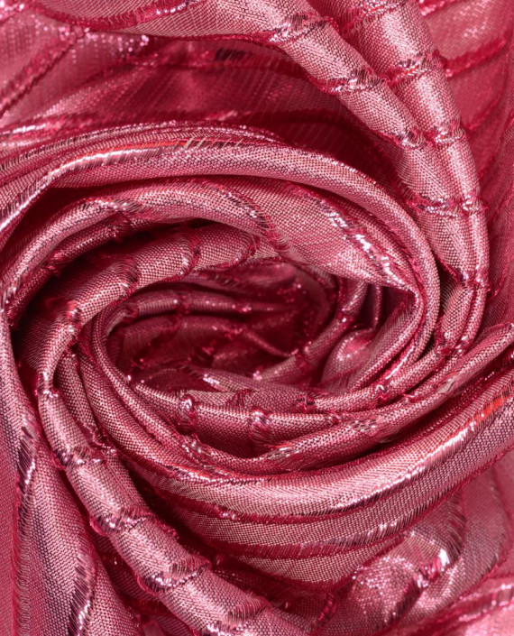 Ткань парча 183 цвет розовый картинка 2