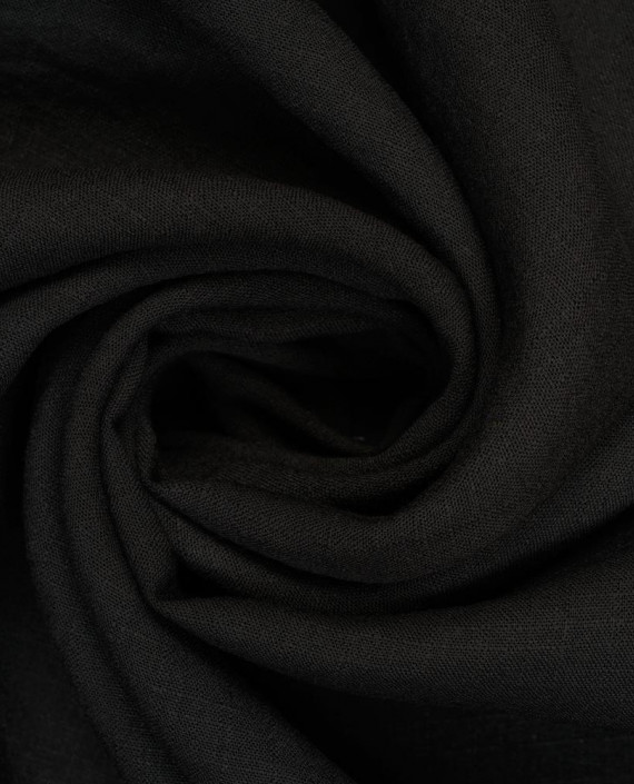 Лен костюмный 1080 цвет черный картинка