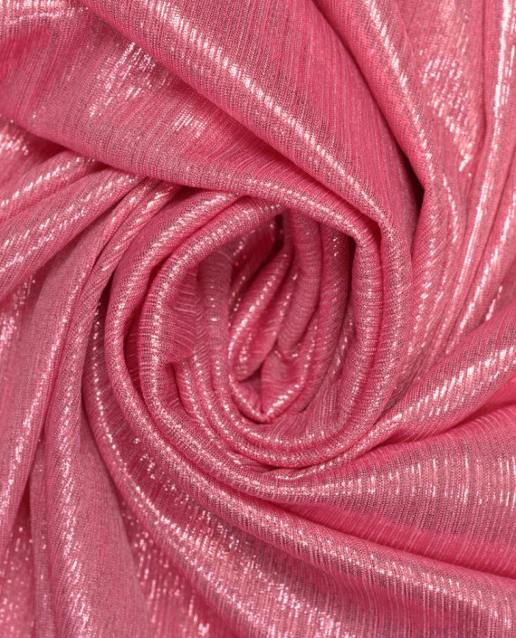 Трикотаж с напылением 097 цвет розовый полоска картинка