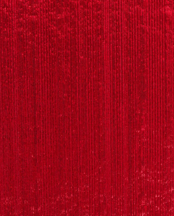 Трикотаж с напылением 092 цвет красный полоска картинка 2