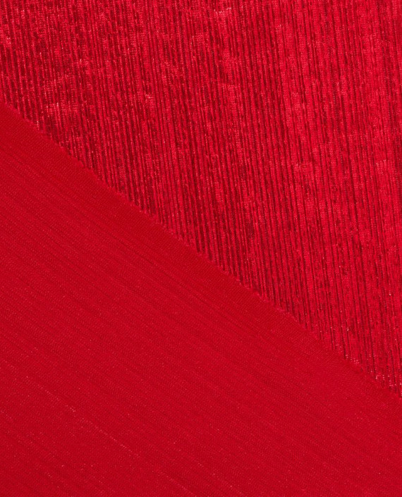 Трикотаж с напылением 092 цвет красный полоска картинка 1