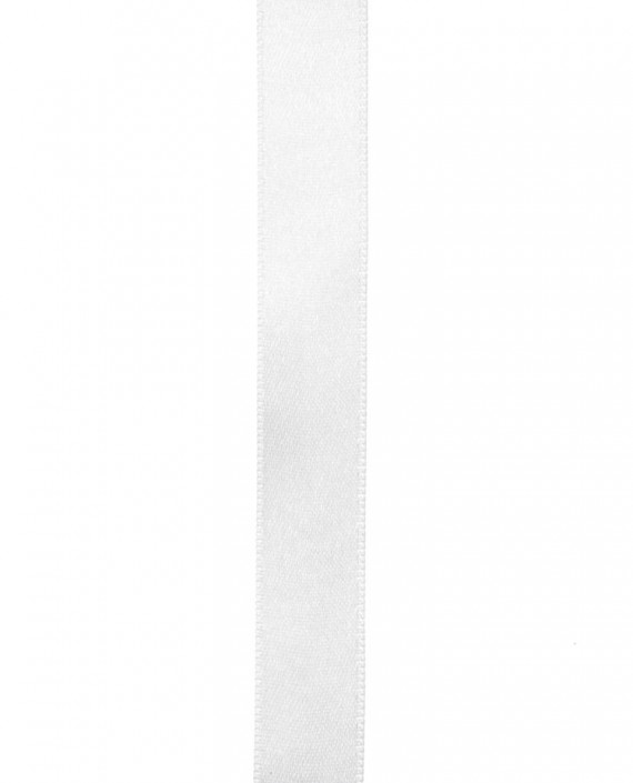 Лента атласная (50 метров) 0810 цвет белый картинка 1