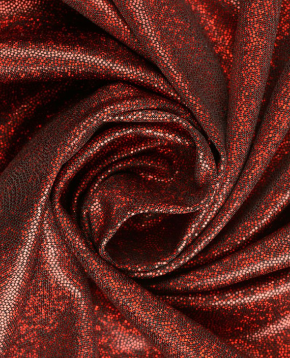 Трикотаж Голограмма 032 цвет красный картинка
