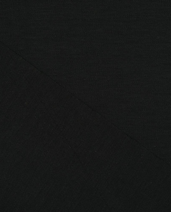 Последний отрез 1м Трикотаж интерлок 13818 цвет черный картинка 1