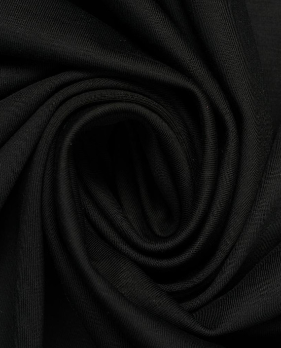 Последний отрез 1м Трикотаж интерлок 13818 цвет черный картинка