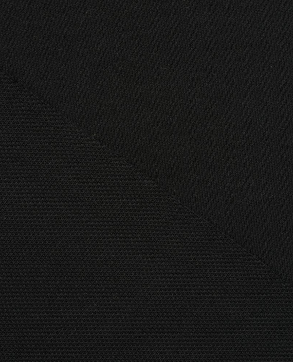 Последний отрез 0.9м Трикотаж интерлок 13816 цвет черный картинка 2